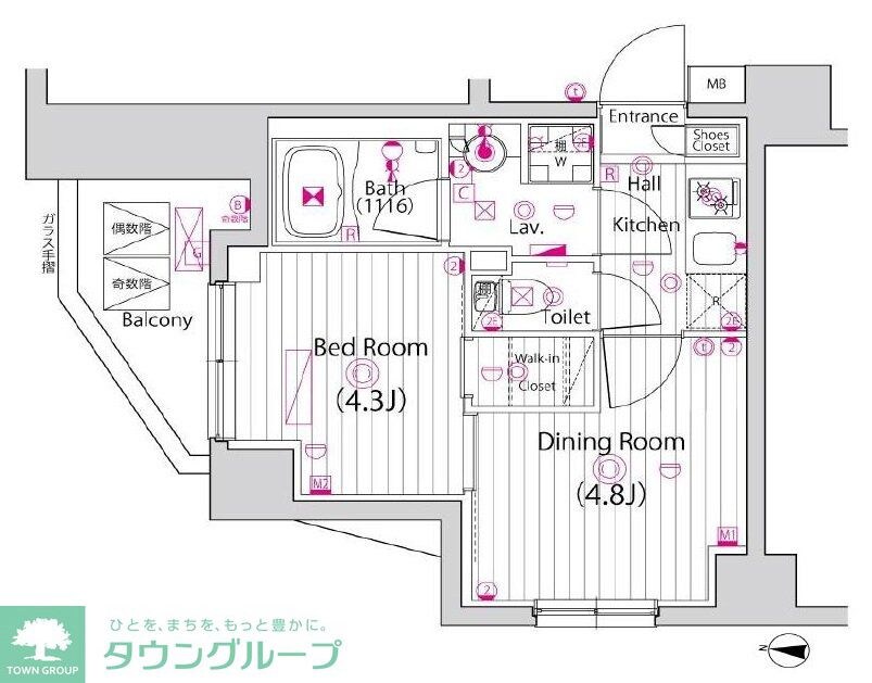 ガーラ・プレシャス新小岩の物件間取画像