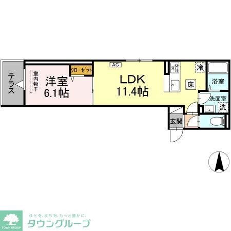 グラナーデ六町IIの物件間取画像