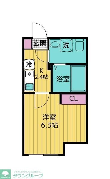 フローライト北千住の物件間取画像