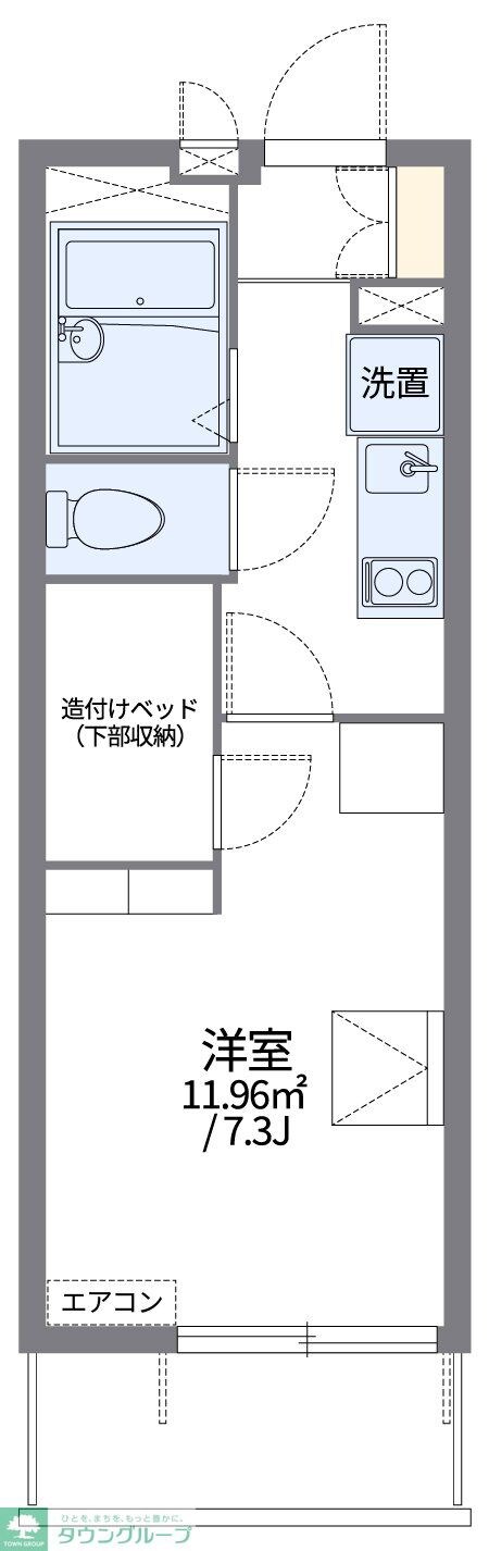 レオパレスプリシードの物件間取画像