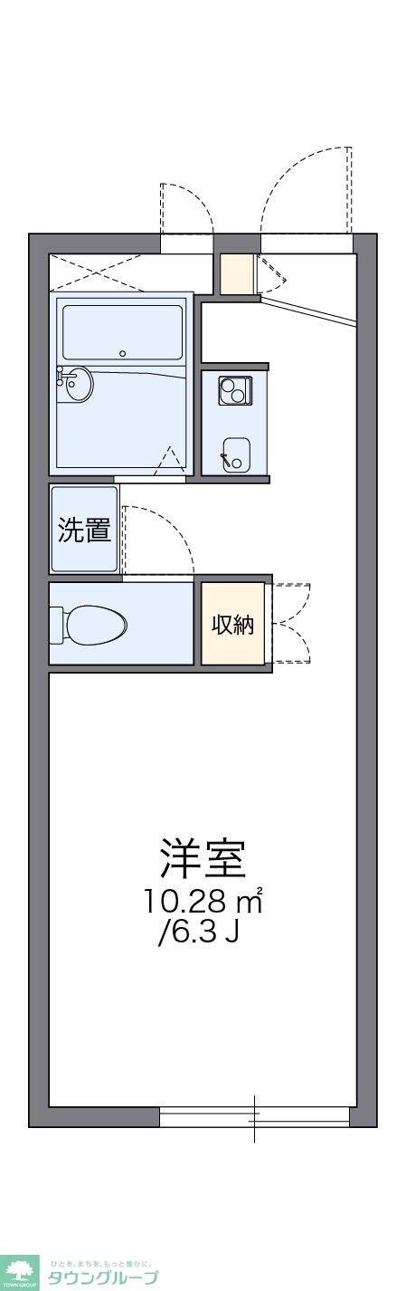 レオパレス菖蒲園の物件間取画像
