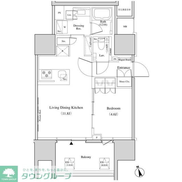 ザ・パークハビオ北千住の物件内観写真