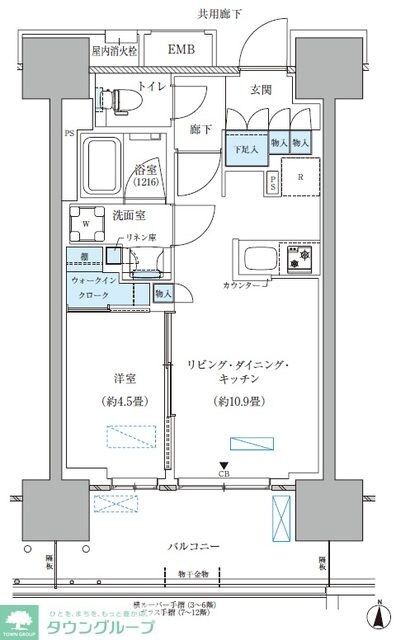 パークアクシス西大島コンフォートスクエアの物件間取画像