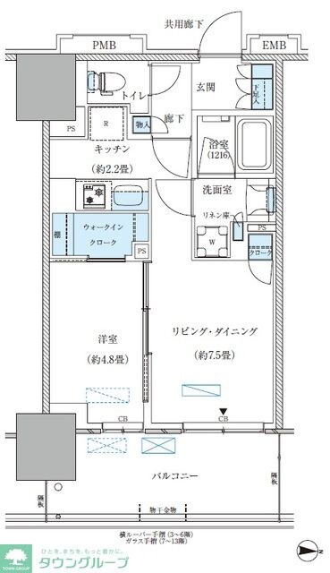 パークアクシス西大島コンフォートスクエアの物件間取画像