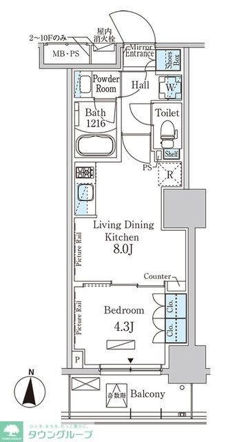 パークアクシス錦糸公園の物件間取画像