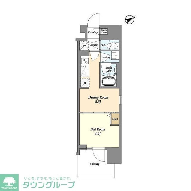 グランカーサ町屋IIの物件間取画像