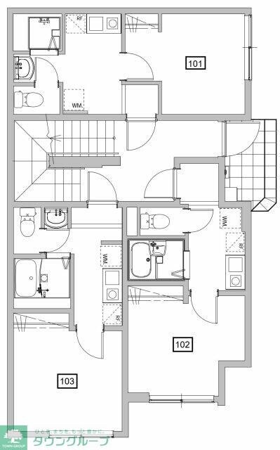 ＯＰＥＮ　ＲＩＳＥ尾久銀座Iの物件間取画像
