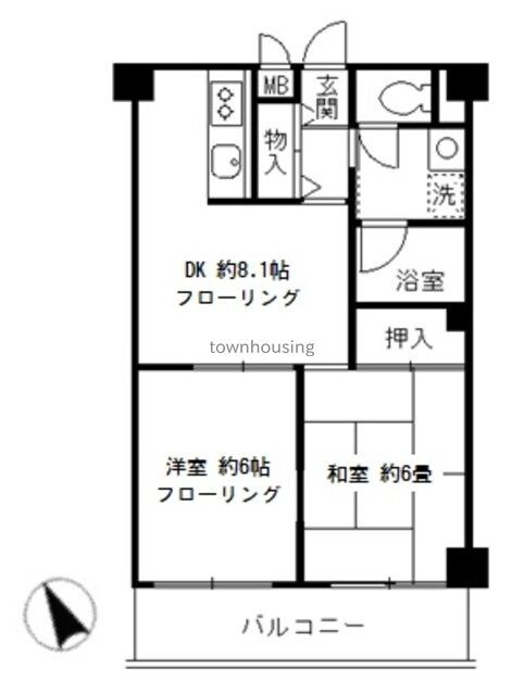 清晃マンションの物件間取画像