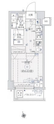 リライア東京イーストレジデンスの物件間取画像