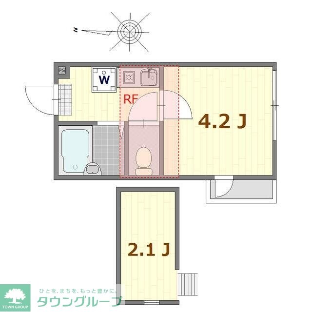 シャンテ四ツ木(シャンテヨツギ)の物件間取画像