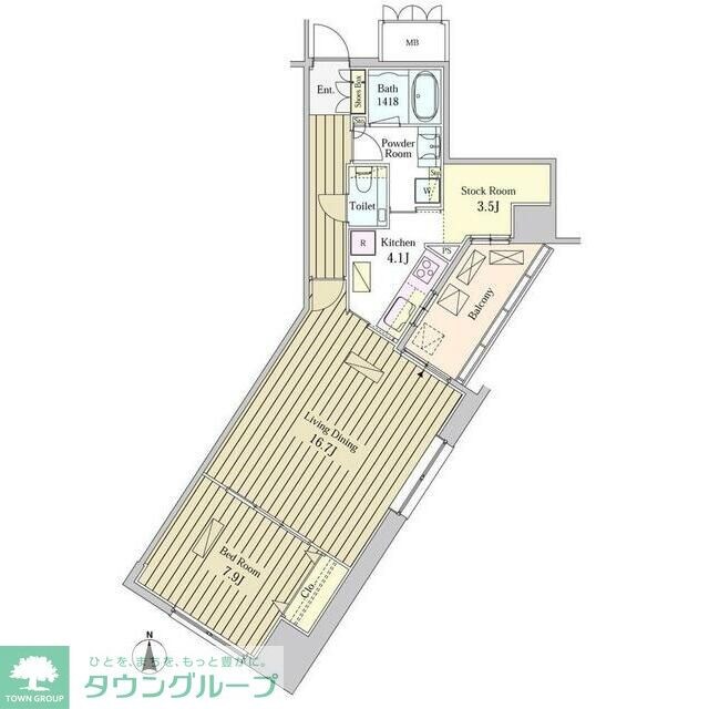 ＭＯＭＥＮＴＯ　ＳＨＩＯＤＯＭＥの物件間取画像