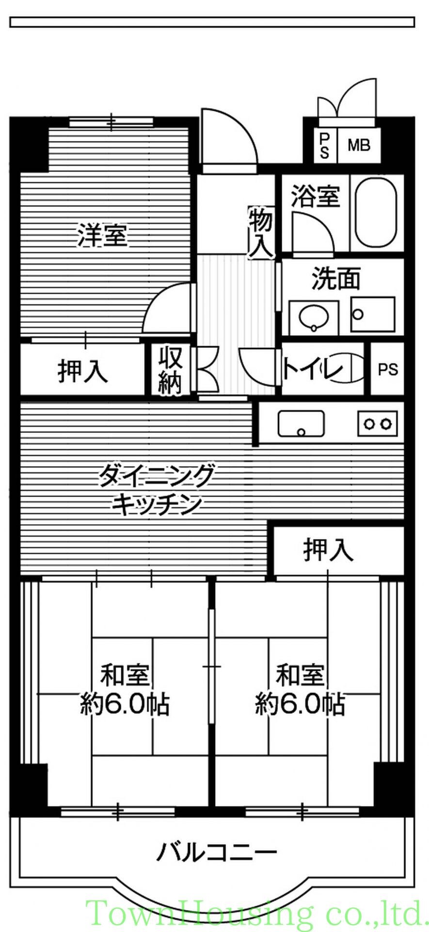 ビレッジハウス芝浦タワー1号棟 (1001号室)の物件間取画像