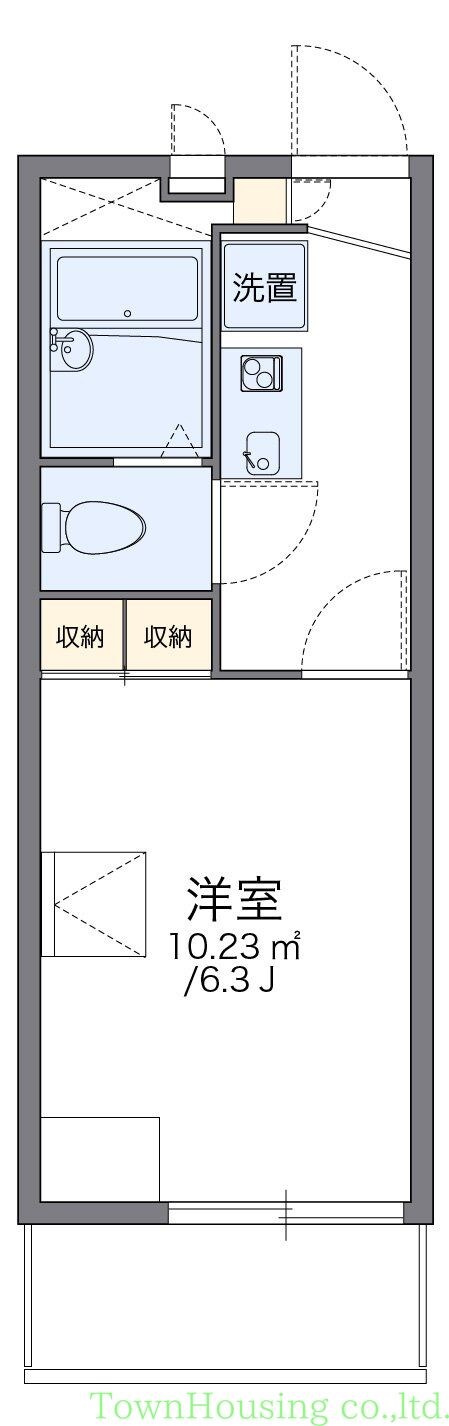 レオパレス仲宿の物件間取画像