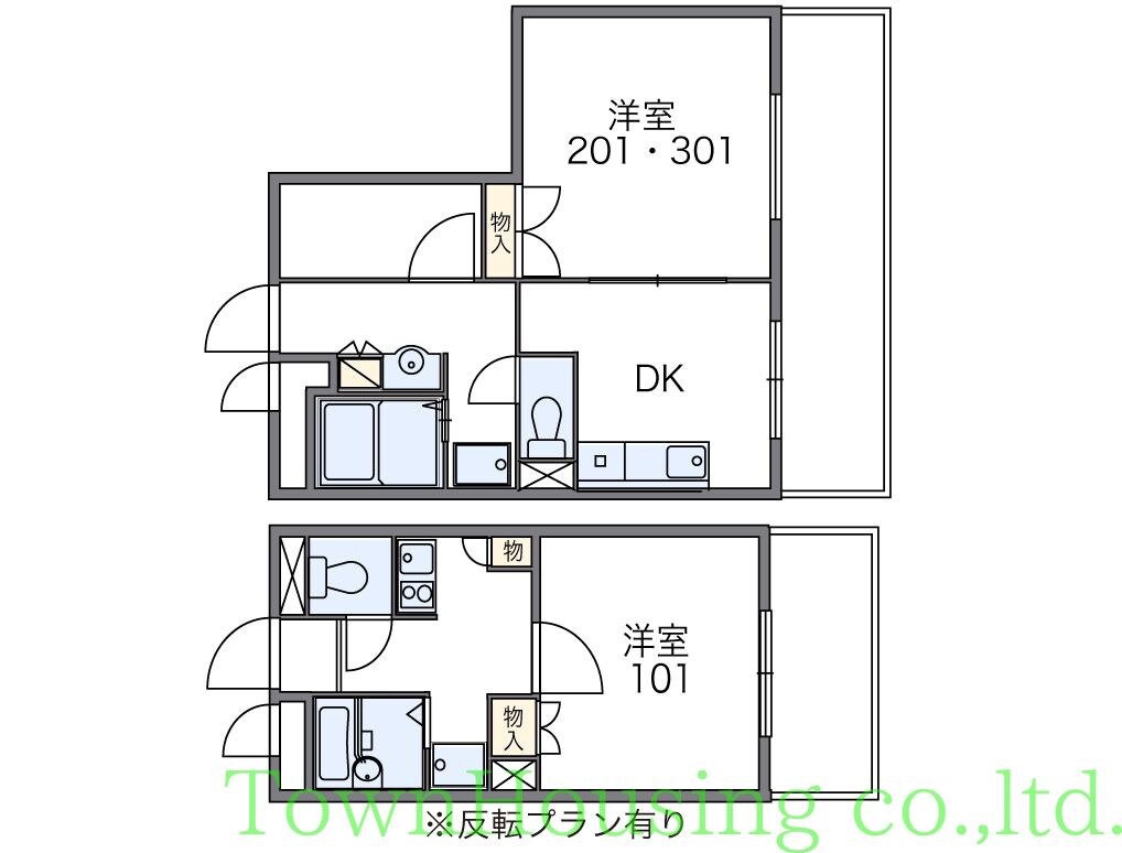 レオパレスＭＩＷＡの物件間取画像