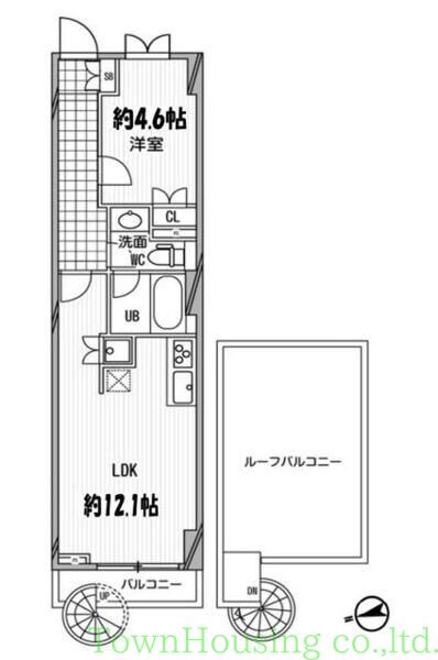 パシフィックコート中延の物件間取画像