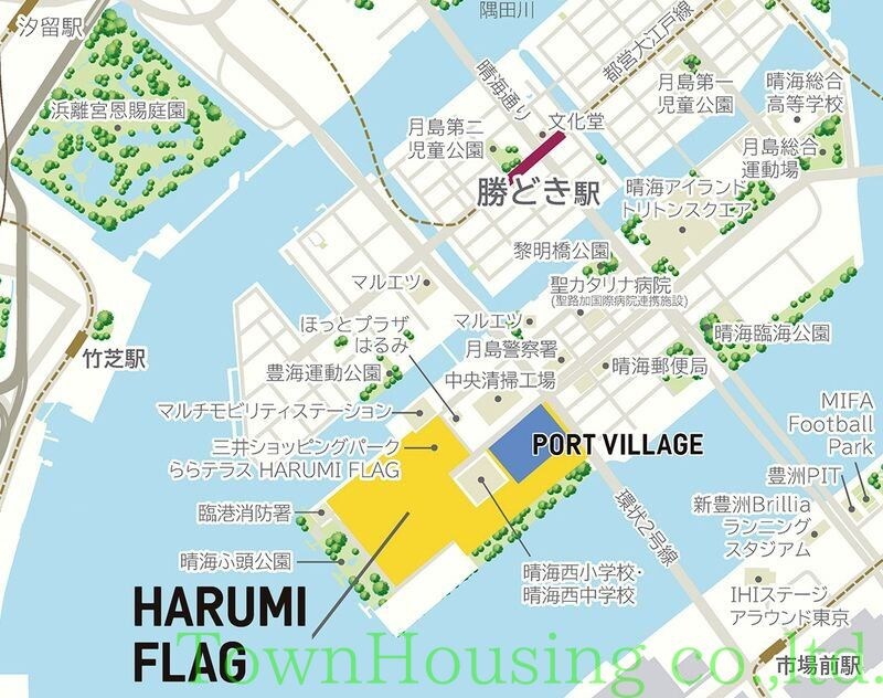 ＨＡＲＵＭＩ　ＦＬＡＧ　ＰＯＲＴ　ＶＩＬＬＡＧＥ　Ａ棟の物件内観写真