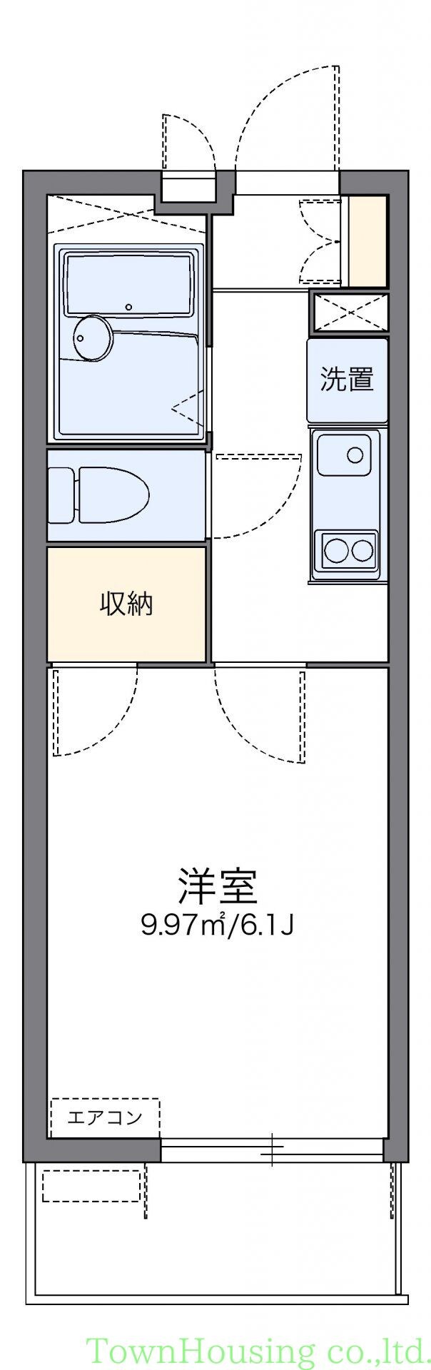 レオパレス三ヶ田の物件間取画像