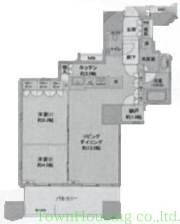 富久クロスコンフォートタワーの物件間取画像