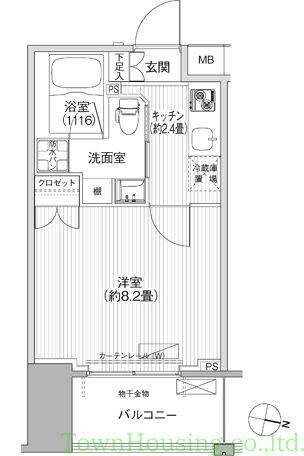 コスモグランス南品川の物件間取画像