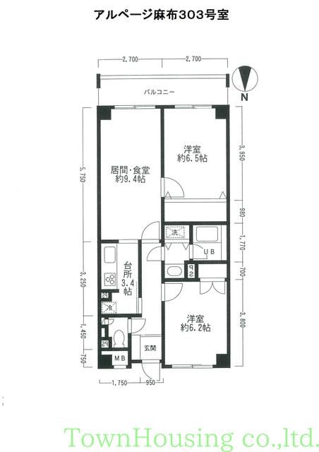 アルページ麻布の物件間取画像