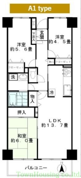 ジュネスの物件間取画像