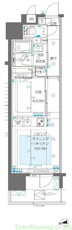 ZOOM新宿御苑前の物件間取画像