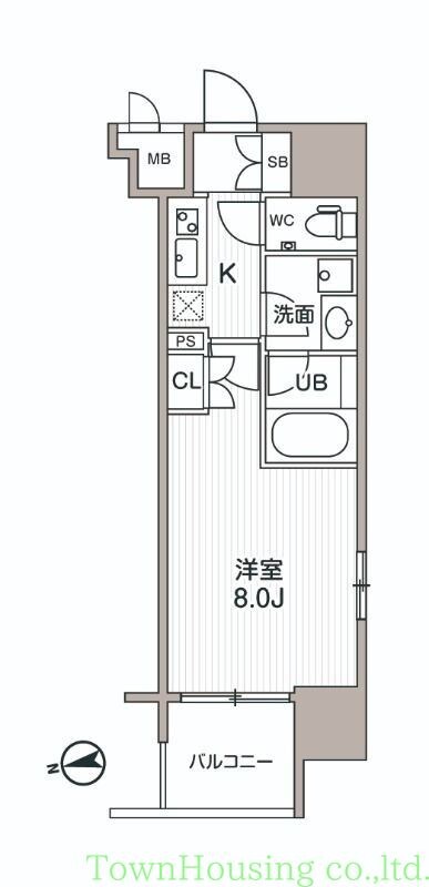 シーズンフラッツ大森エアリーの物件間取画像