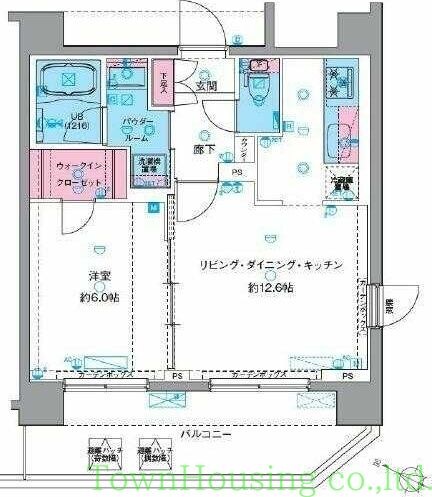 GENOVIA南千住VIskygardenの物件間取画像