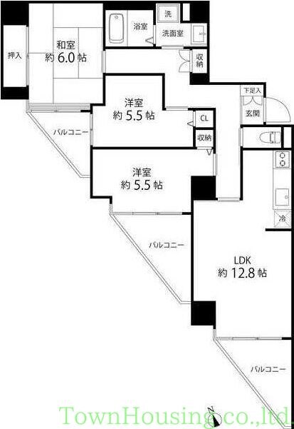 Ｔ’ｓ　ｇａｒｄｅｎ東陽町の物件間取画像