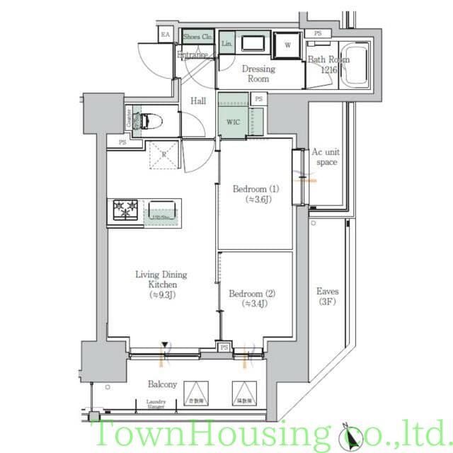 ONE ROOF RESIDENCE ASAKUSABASHIの物件間取画像