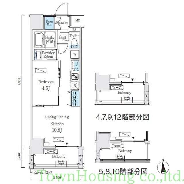 プライマル上野・稲荷町の物件間取画像