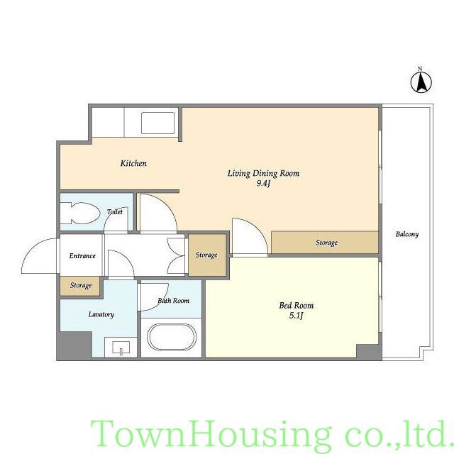 東映市ケ谷マンションの物件間取画像