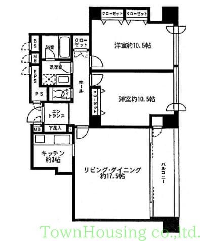 リバージュ品川の物件間取画像