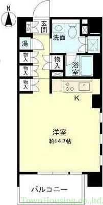 ベルメゾン芝の物件間取画像