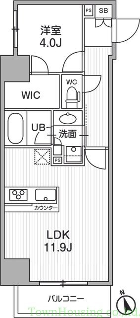 シーズンフラッツ浅草言問通りの物件間取画像