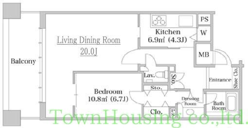 Daiwa　River　Gate　Residenceの物件間取画像