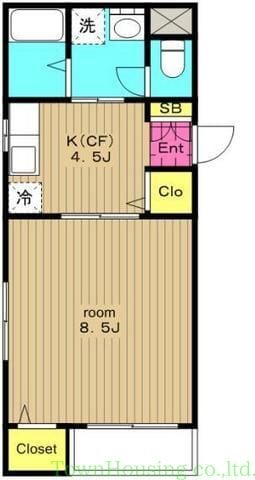 リヴィエール西原の物件間取画像