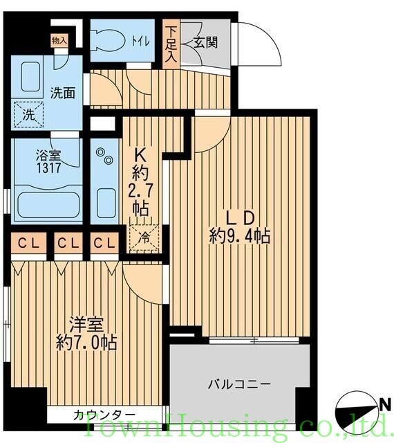 クリオ戸越銀座弐番館の物件間取画像