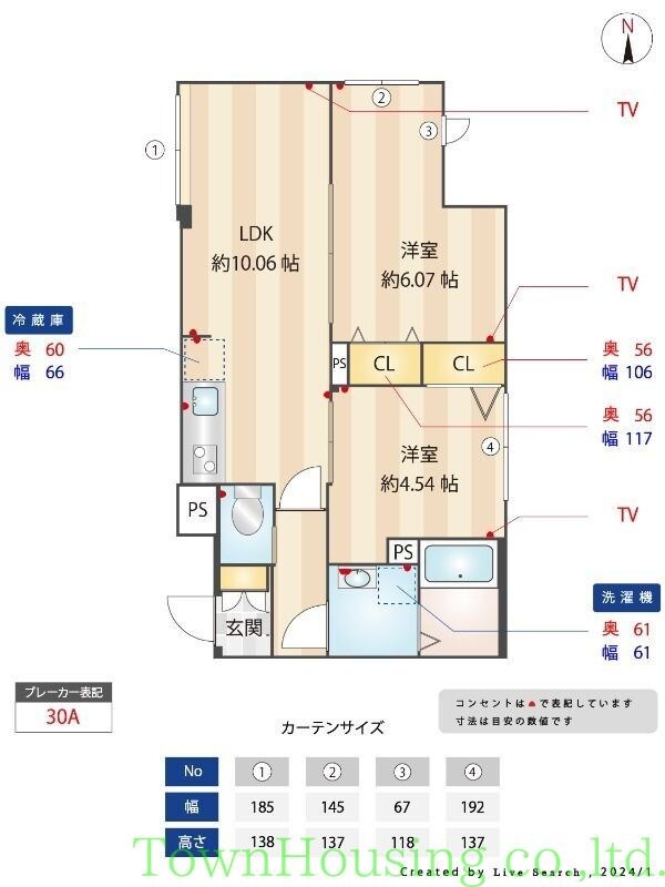 エルファーロ都立大学の物件間取画像