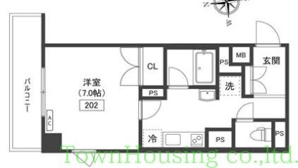 ガーデン代々木上原ＥＡＳＴの物件間取画像