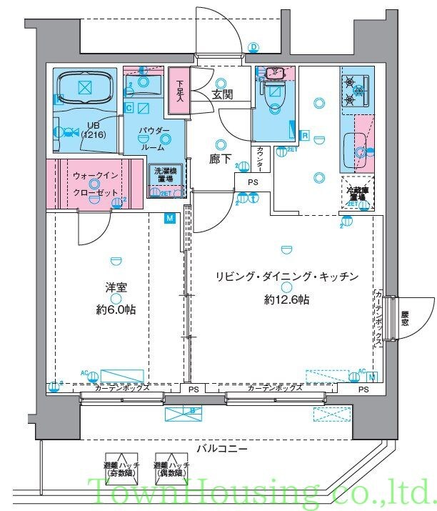 GENOVIA南千住VIskygardenの物件間取画像