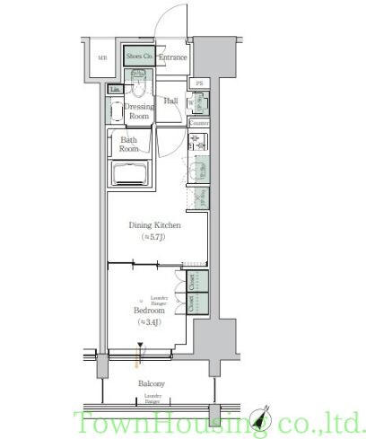 ＯＮＥ　ＲＯＯＦ　ＲＥＳＩＤＥＮＣＥ　ＴＡＭＡＣＨＩの物件間取画像