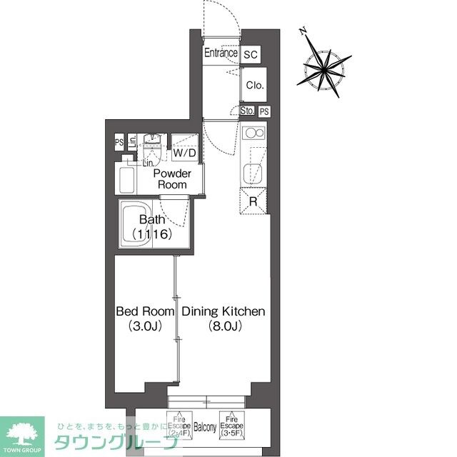 コンフォリア上目黒の物件間取画像