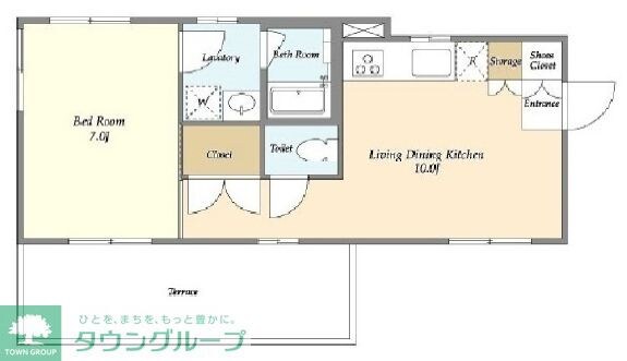 TAKANAWA　CUBE　Eastの物件間取画像