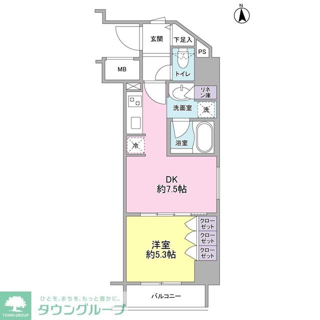 コンフォリア新宿御苑IIの物件間取画像