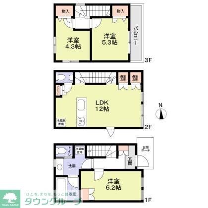 文京区本郷５丁目戸建の物件間取画像