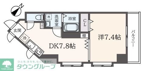 フェルテ髙波の物件間取画像