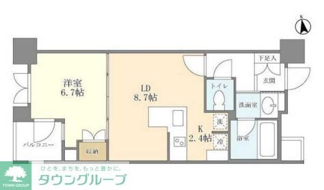 シティハウス東京新橋の物件間取画像