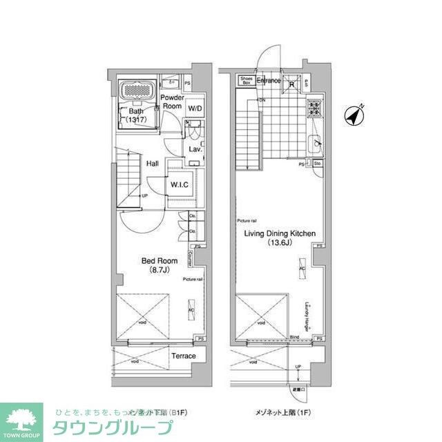 ライズ六本木永坂の物件間取画像