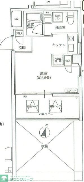 アネーロ木場公園の物件間取画像